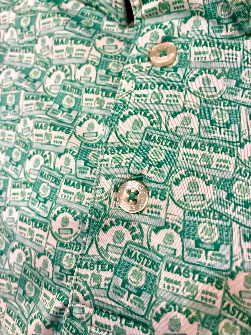 2026 Authentic Masters Tech Men's Badge Design Performance Golf Shirt Polo Large - Picture 4 of 7